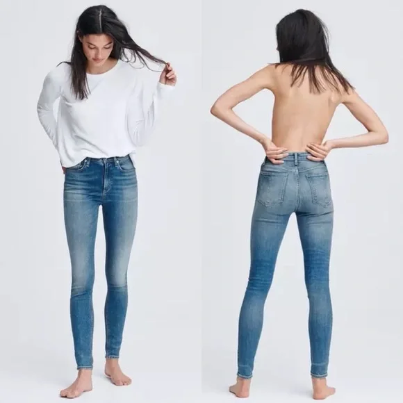 Rag & Bone Nina High-Rise Skinny In Exmoor - Picture 1 of 16